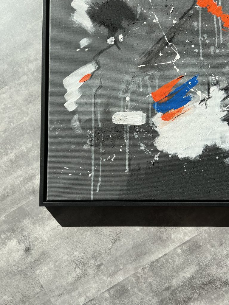 Abstraktes Kunstwerk Blackout von Künstlerin Viola-Victoria