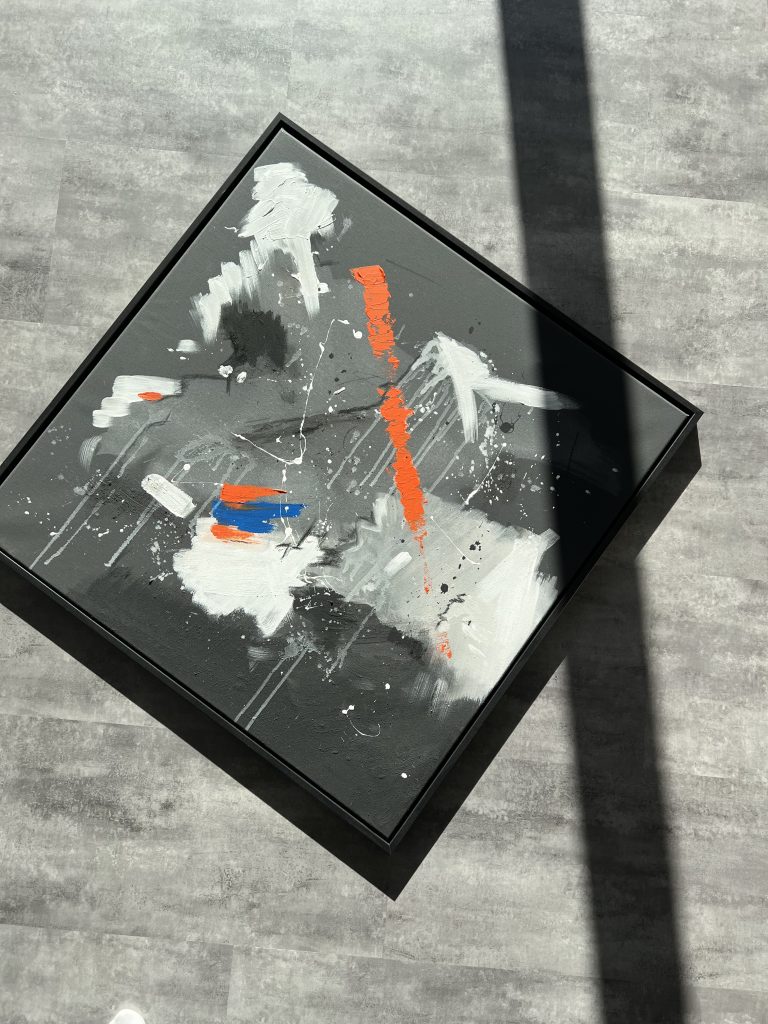 Abstraktes Kunstwerk Blackout von Künstlerin Viola-Victoria