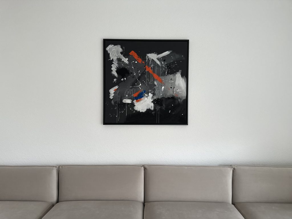 Abstraktes Kunstwerk Blackout von Künstlerin Viola-Victoria