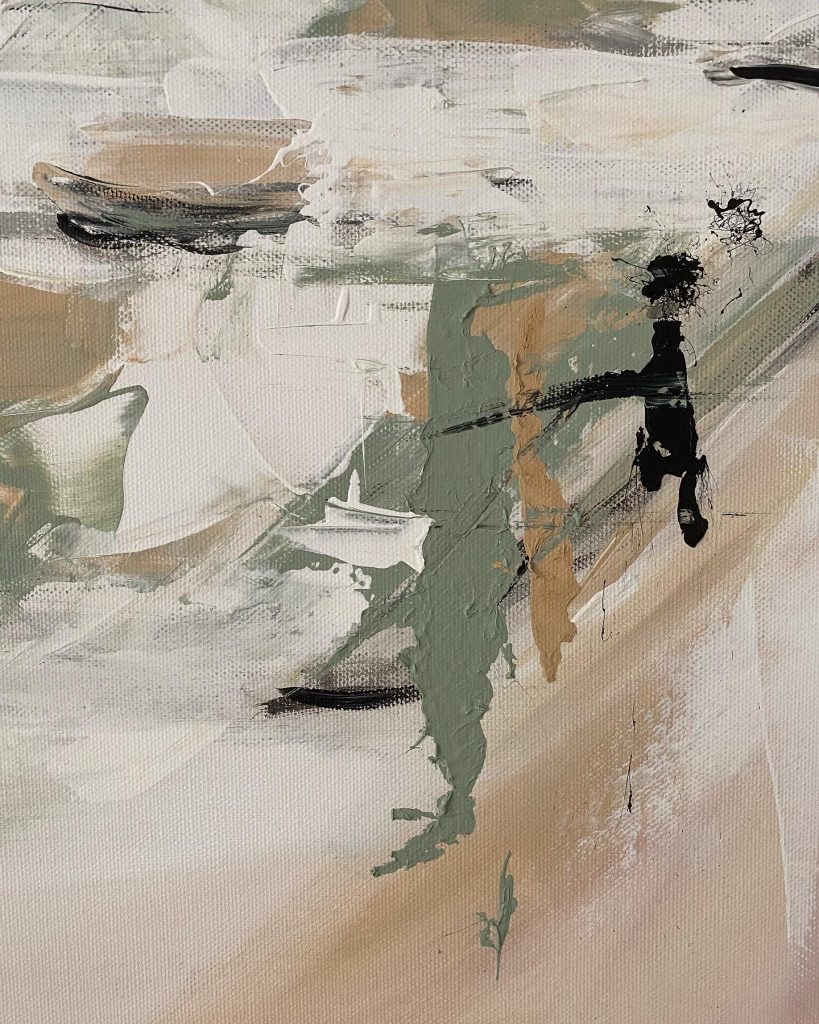Abstraktes Kunstwerk No Words von Künstlerin Viola-Victoria