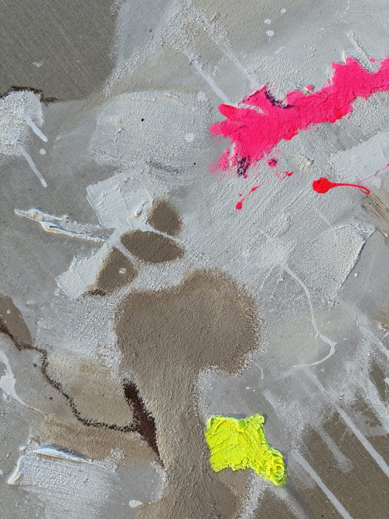 Abstraktes Kunstwerk Flash Lights von Künstlerin Viola-Victoria