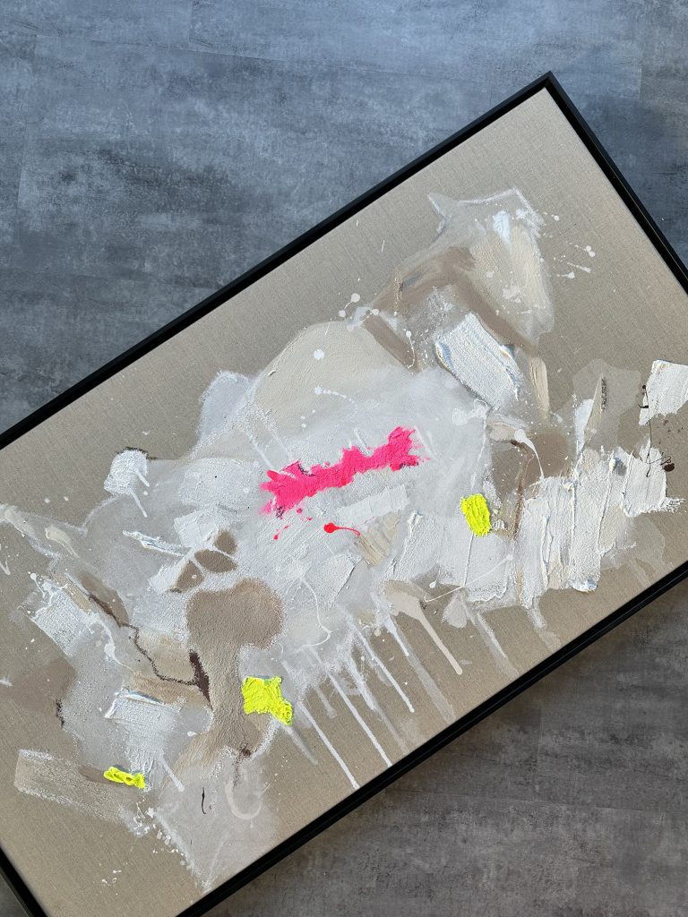 Abstraktes Kunstwerk Flash Lights von Künstlerin Viola-Victoria