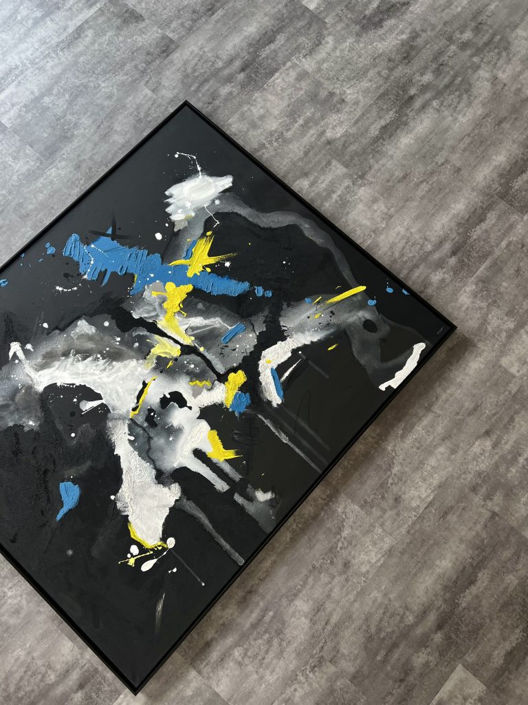 Abstraktes Kunstwerk Create your own Universe von Künstlerin Viola-Victoria