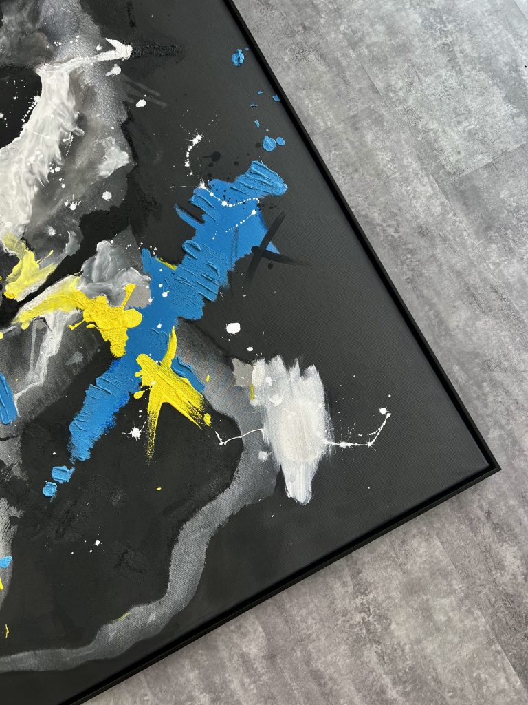 Abstraktes Kunstwerk Create your own Universe von Künstlerin Viola-Victoria