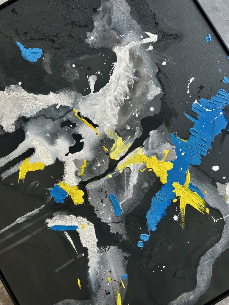 Abstraktes Kunstwerk Create your own Universe von Künstlerin Viola-Victoria