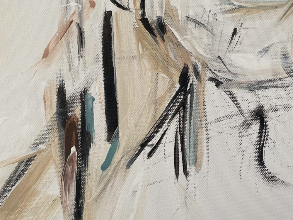 Abstraktes Kunstwerk Faceless von Künstlerin Viola-Victoria