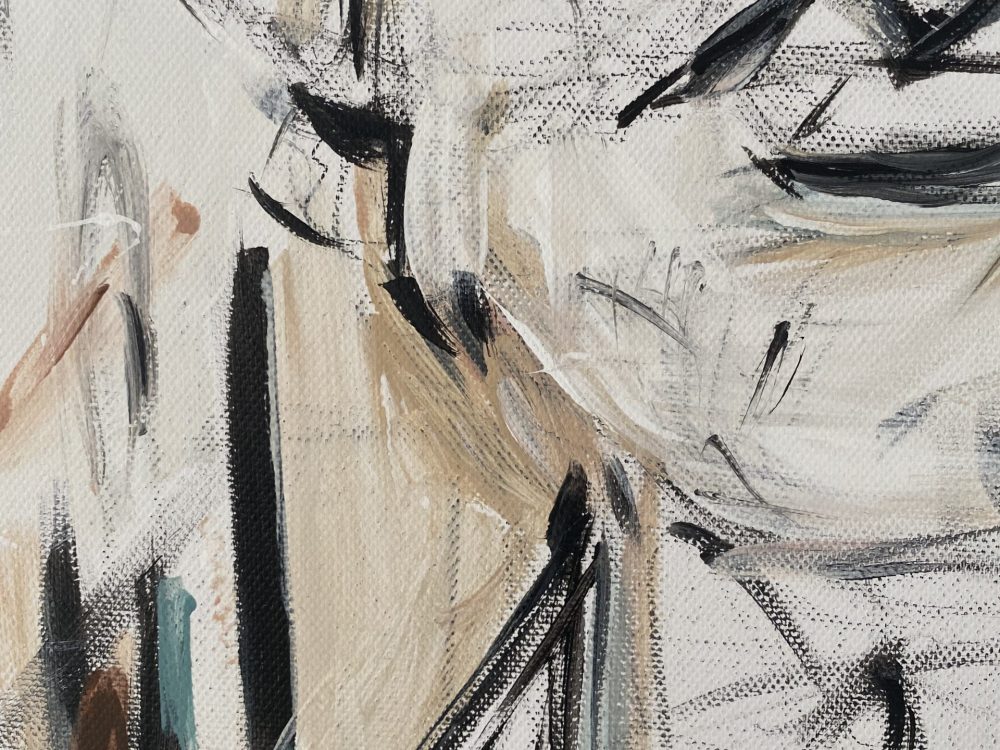 Abstraktes Kunstwerk Faceless von Künstlerin Viola-Victoria