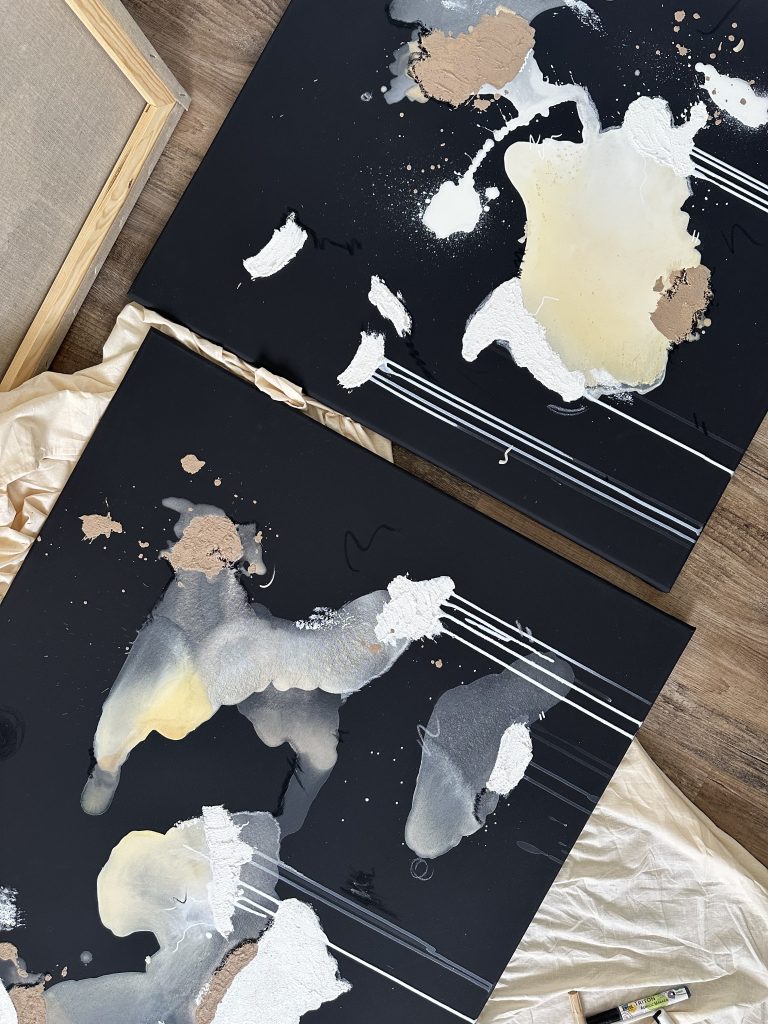 Abstraktes Kunstwerk Dreams I von Künstlerin Viola-Victoria