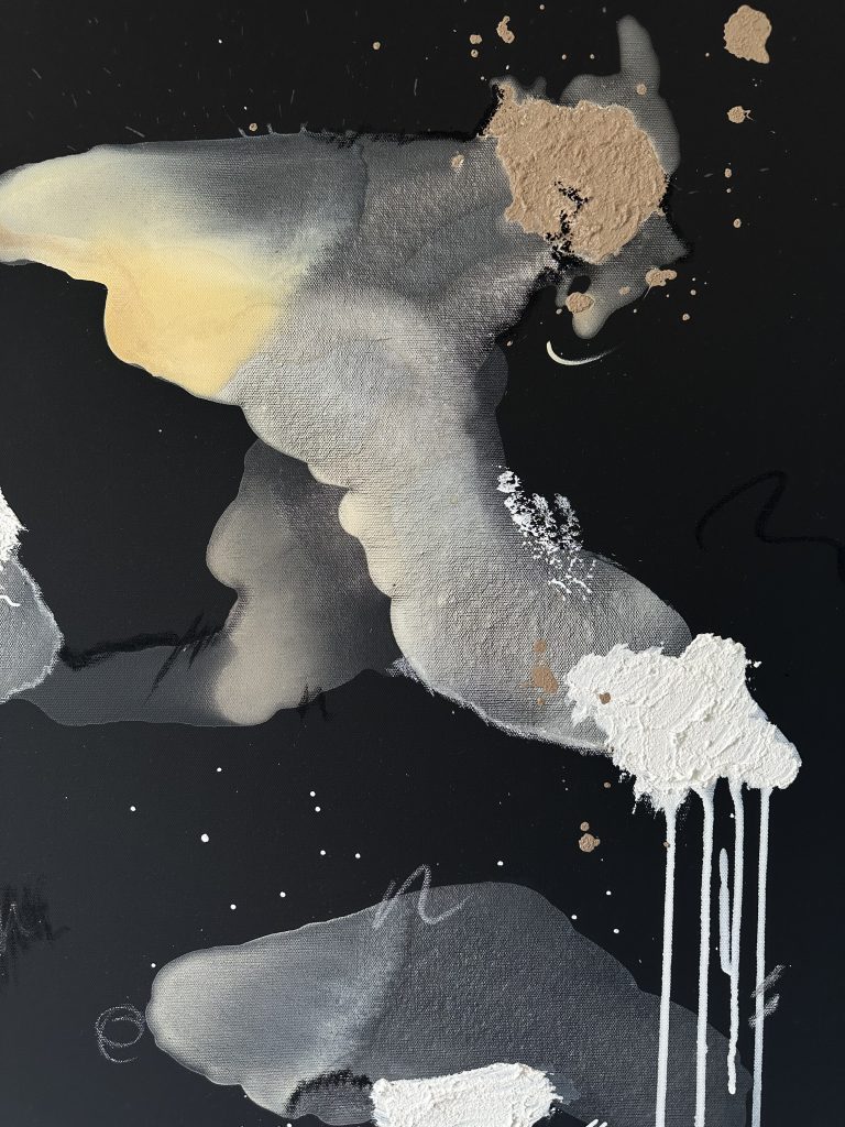 Abstraktes Kunstwerk Dreams I von Künstlerin Viola-Victoria